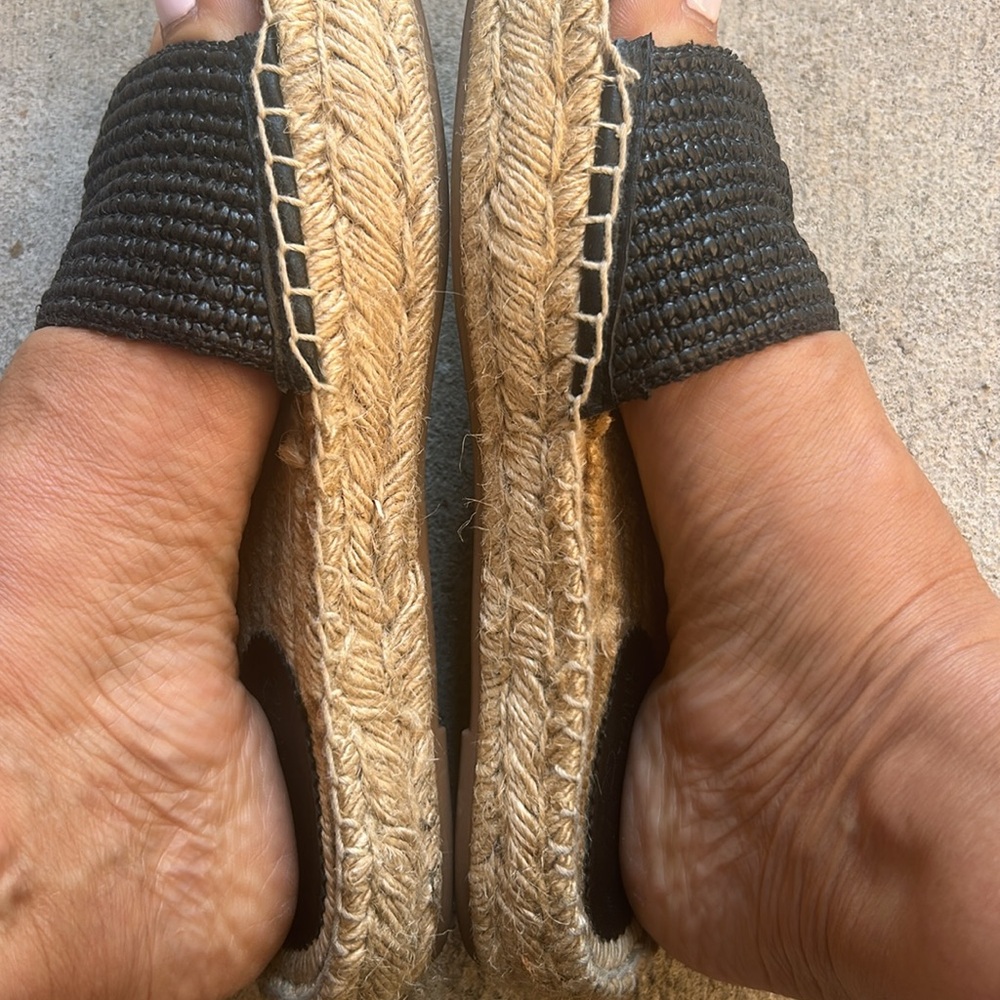 New! J Crew Valencia Espadrille Black 6 - Picture 4 of 12